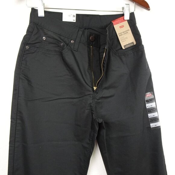 Levi's Mom Jeans Women's Size 27x30 Gray Black Blended Fabric READ MEASUREMENTS - Picture 4 of 12